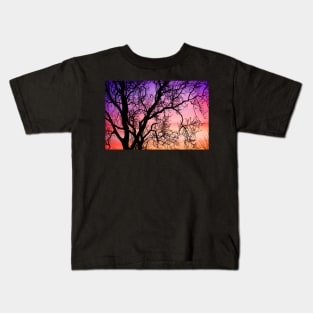 Ash Tree Sunset Kids T-Shirt